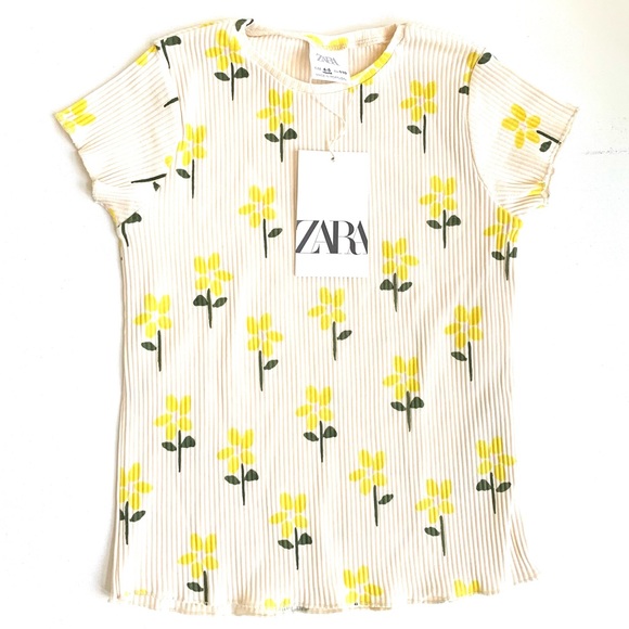 Zara Other - Zara Toddler Girl Ribbed Floral Top